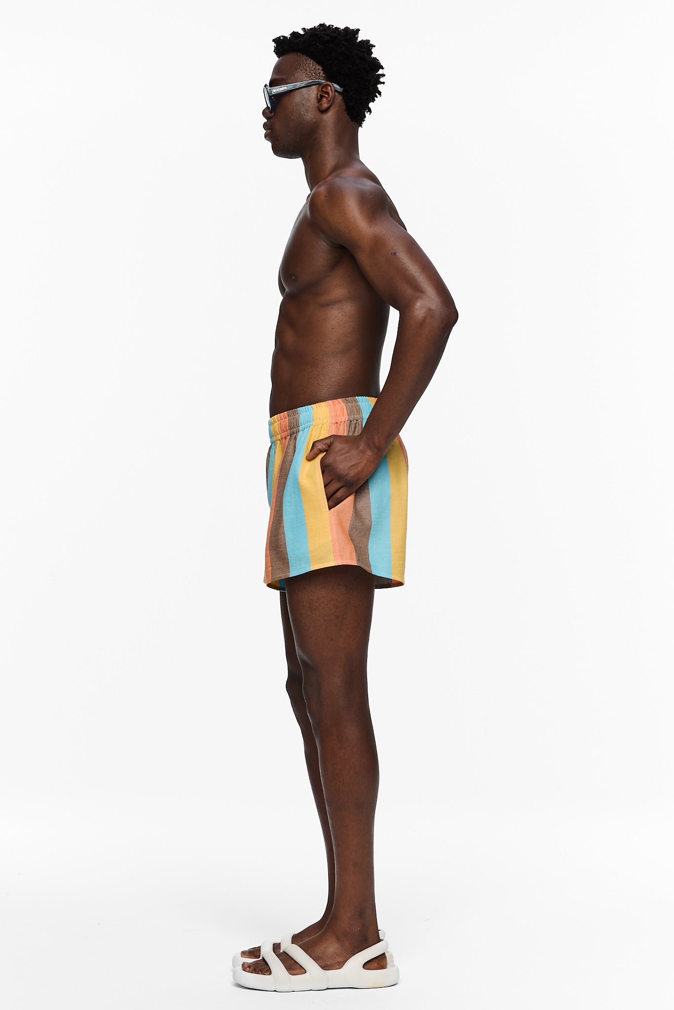 The High Waisted Short - Stripe 1