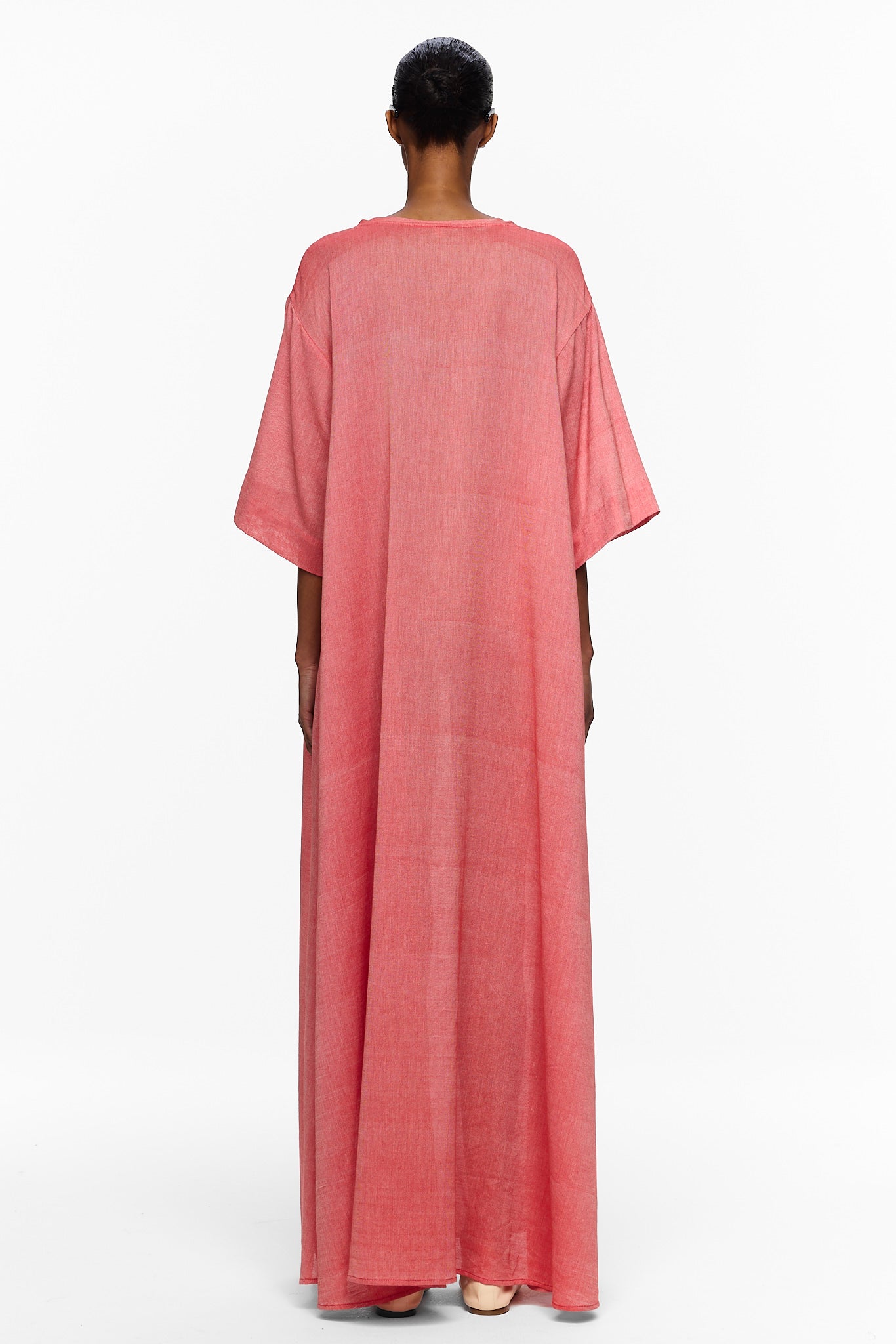 long sleeve t shirt dress with pockets Plus Size Long Sleeve Jersey Flared Swing T-Shirt Tunic Dress with Side Pockets