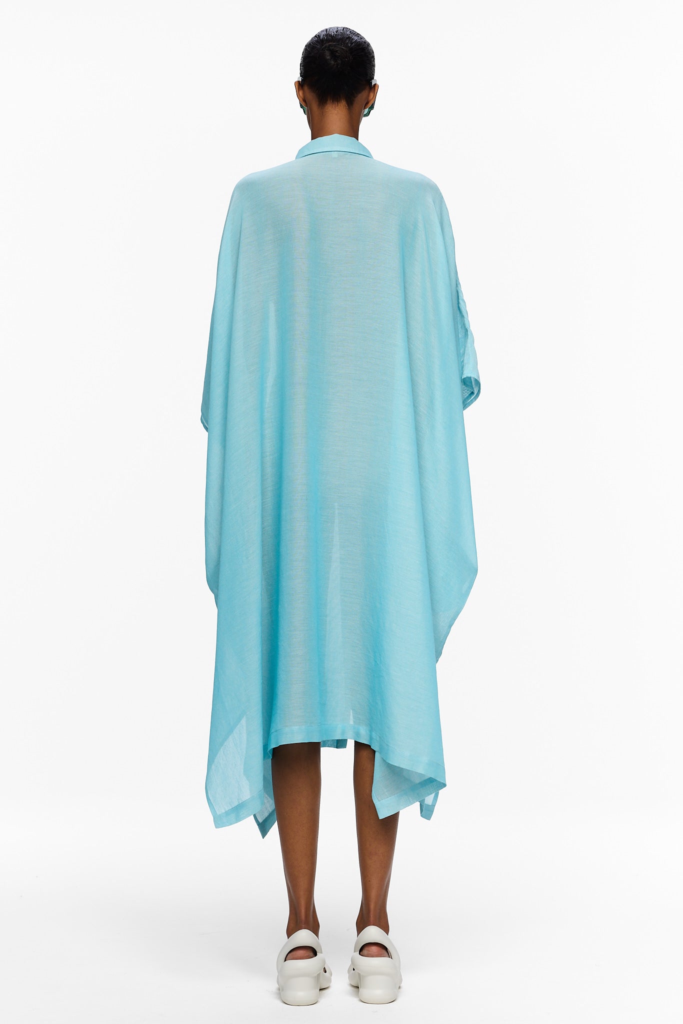 The Sleeveless Caftan - Blue Ciel