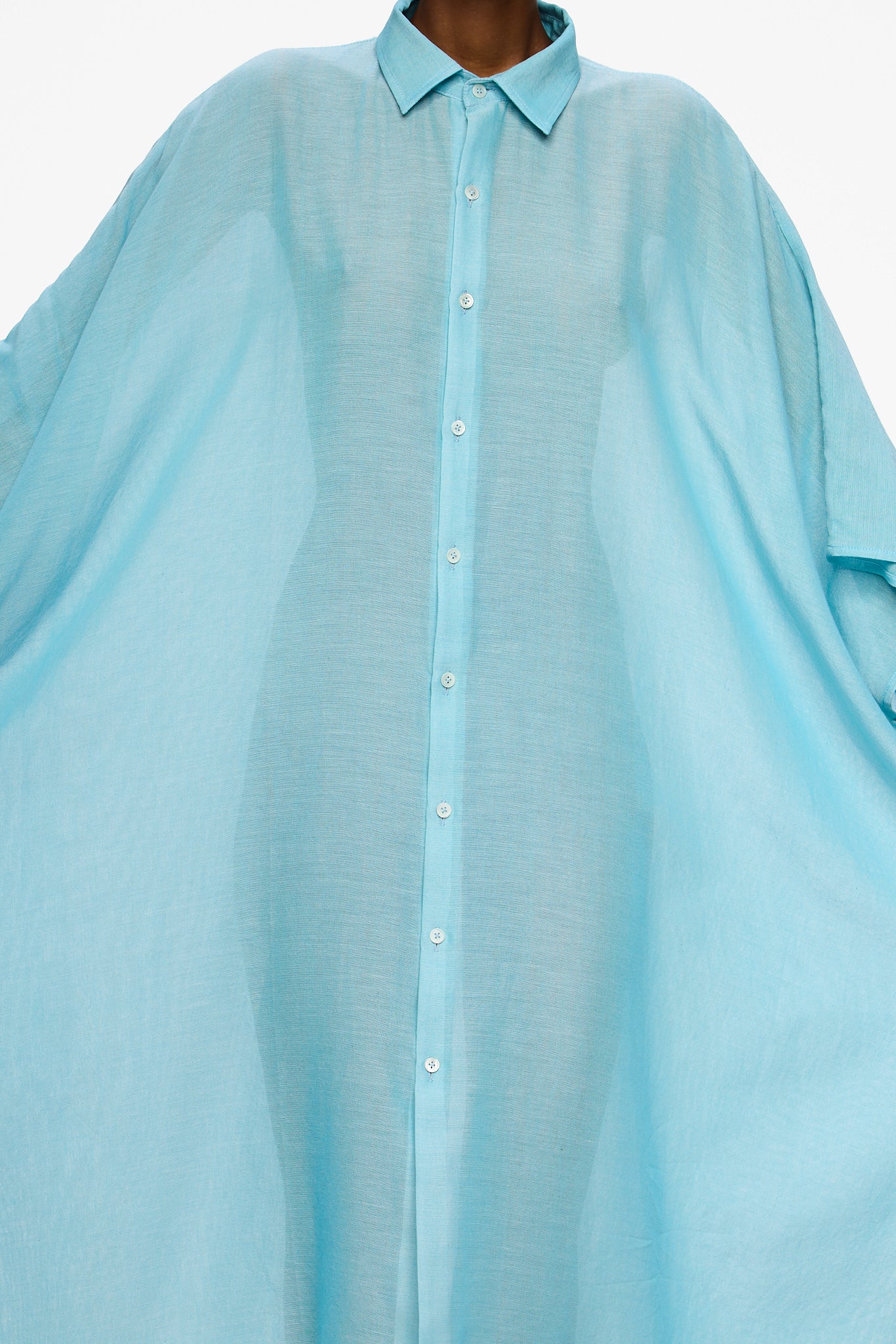 The Sleeveless Caftan - Blue Ciel
