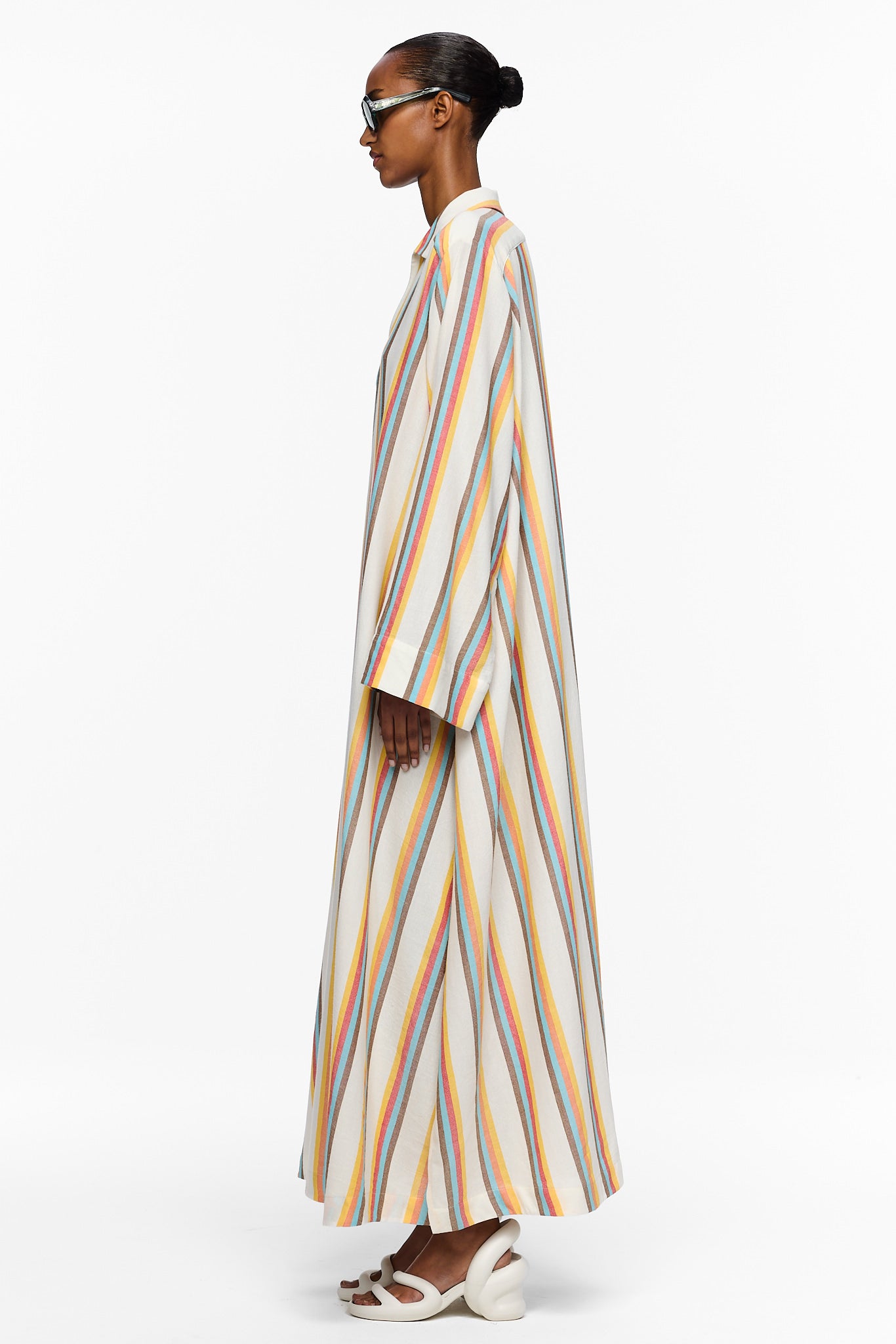 The V-Neck Caftan - Stripe 18