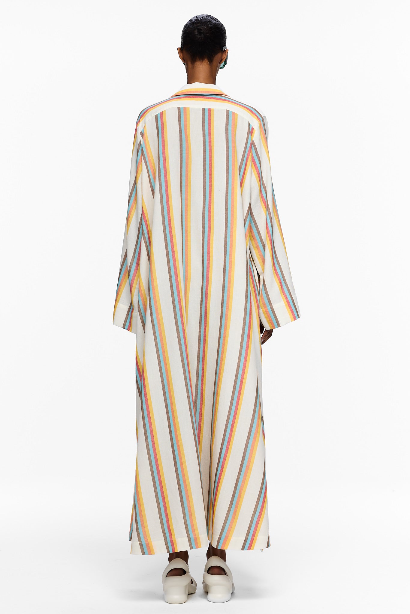 The V-Neck Caftan - Stripe 18