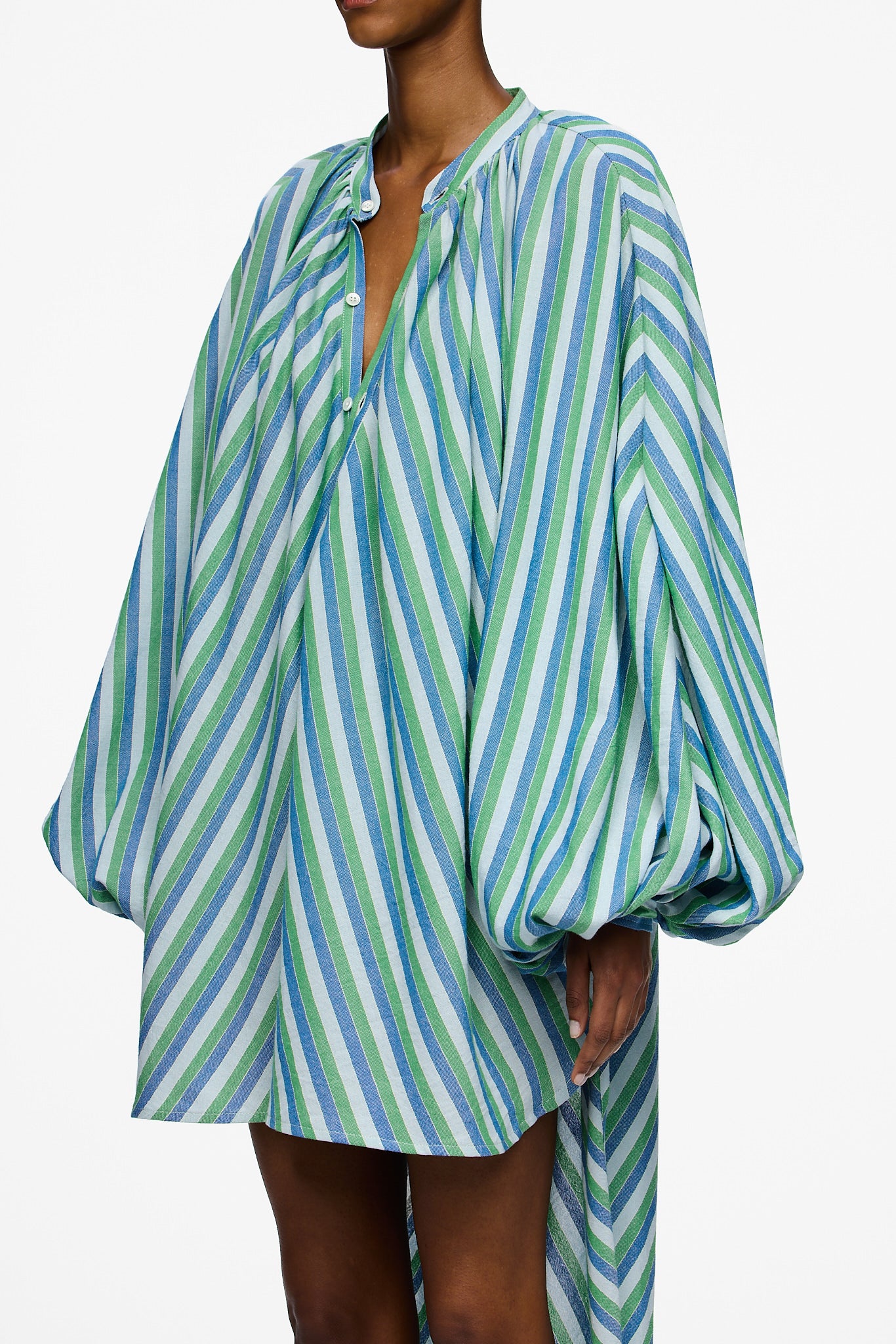 The High-Low Touareg Dress - Stripe 67