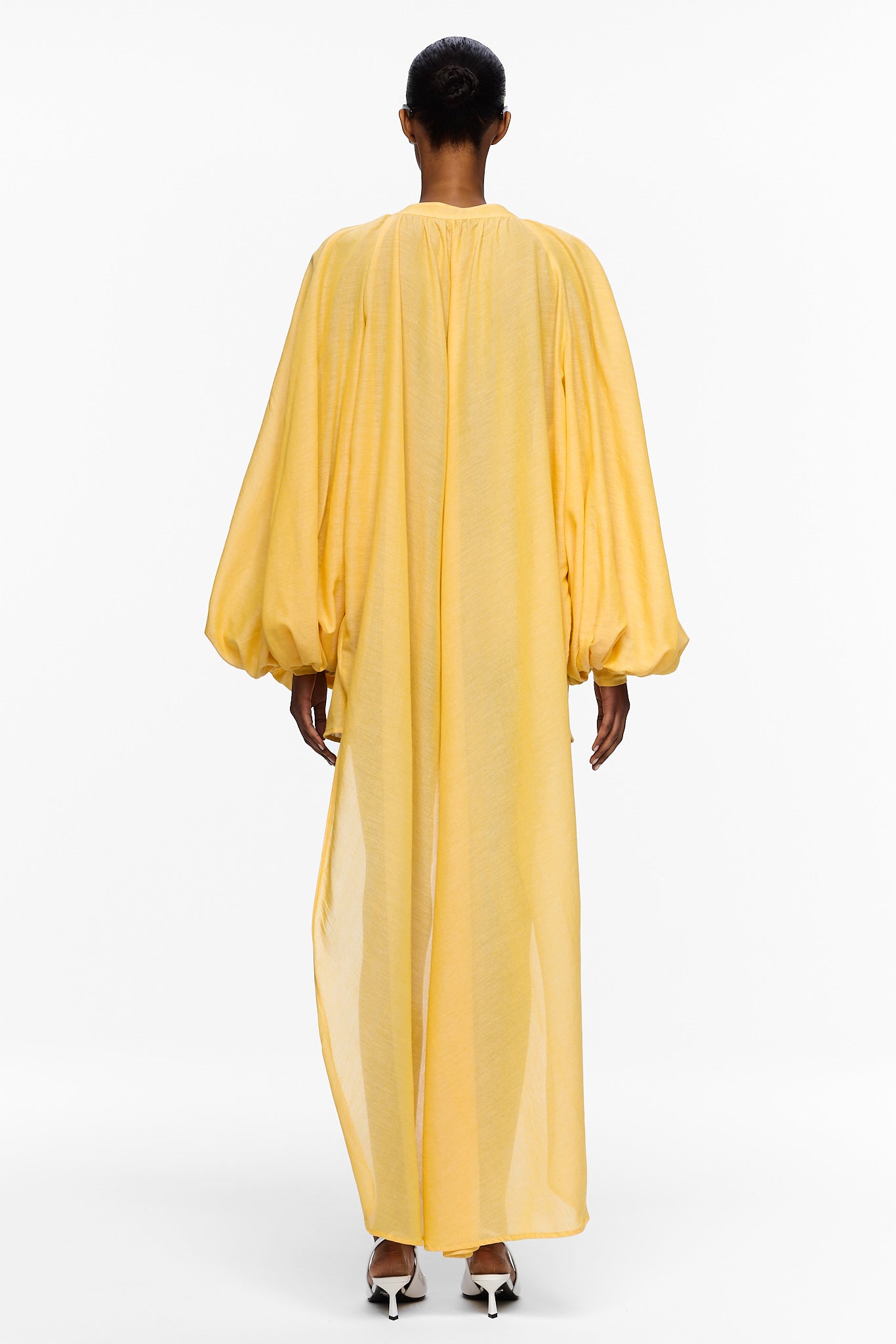 The High-Low Touareg Dress - Canary