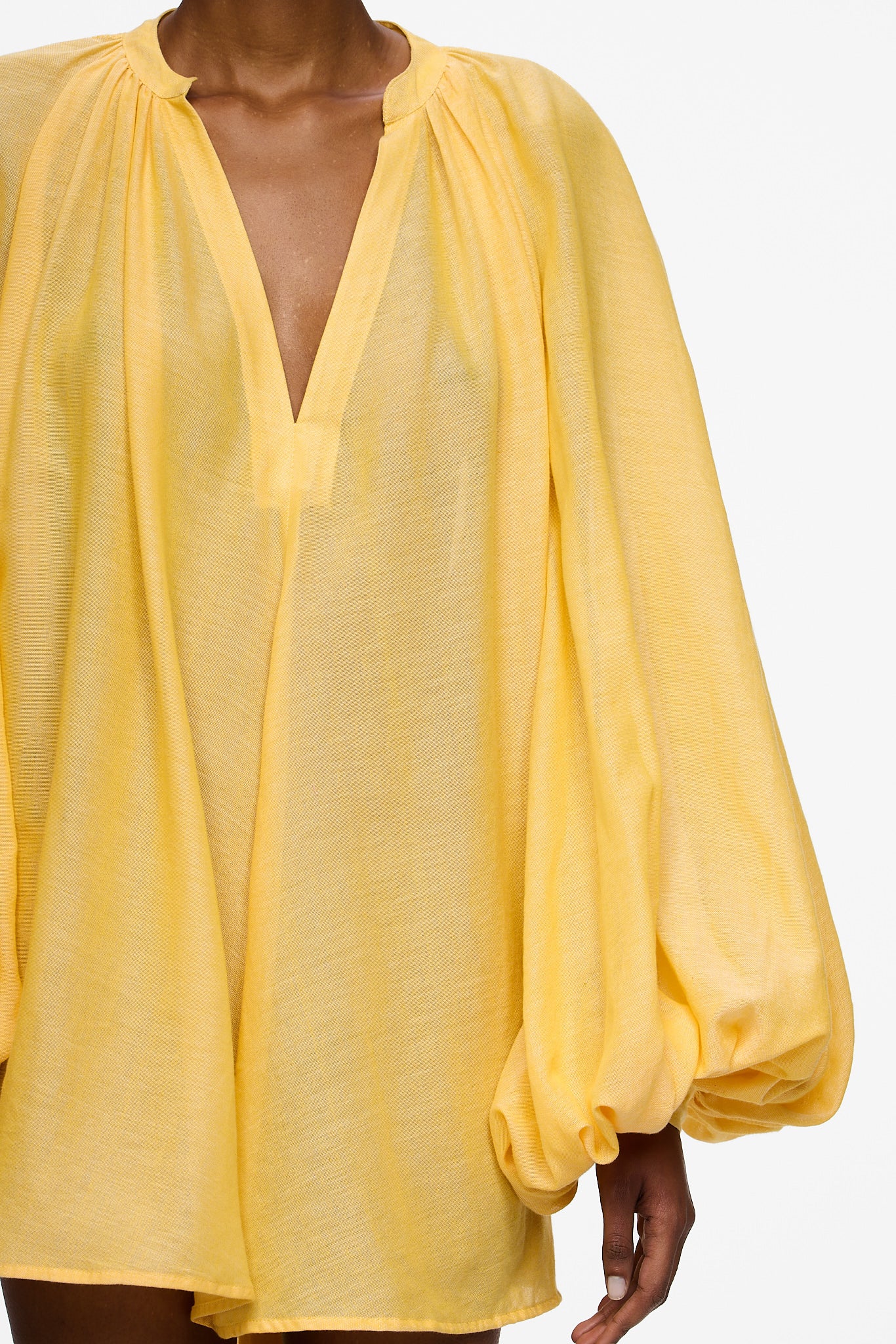 The High-Low Touareg Dress - Canary