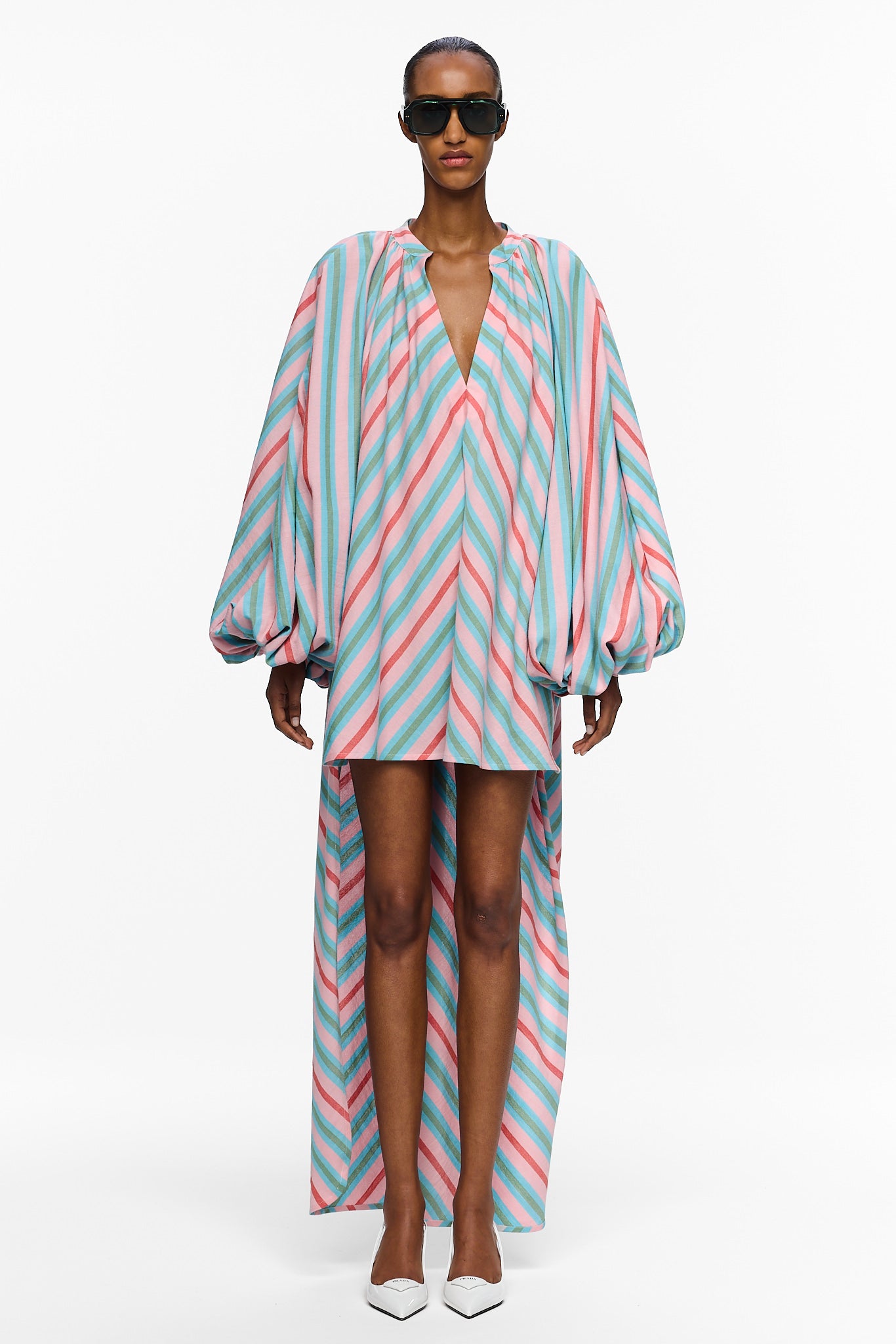 The High-Low Touareg Dress - Stripe 94