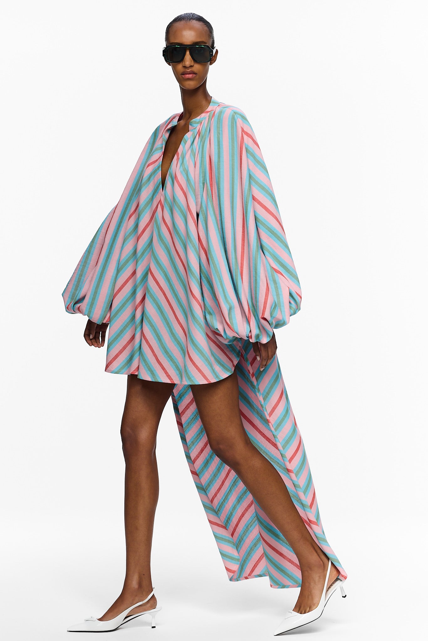 The High-Low Touareg Dress - Stripe 94
