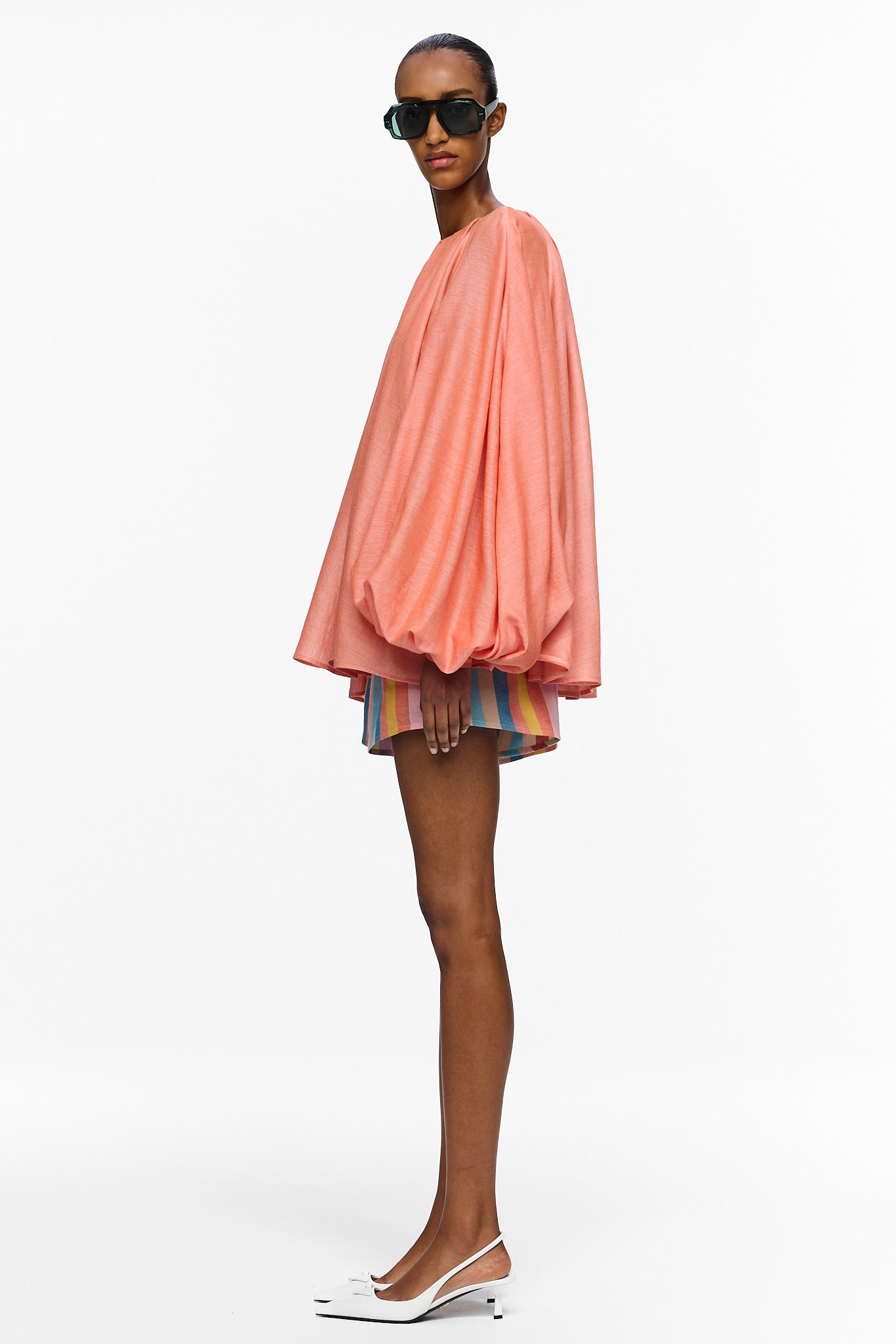 The Pleated Blouse - Burnt Orange