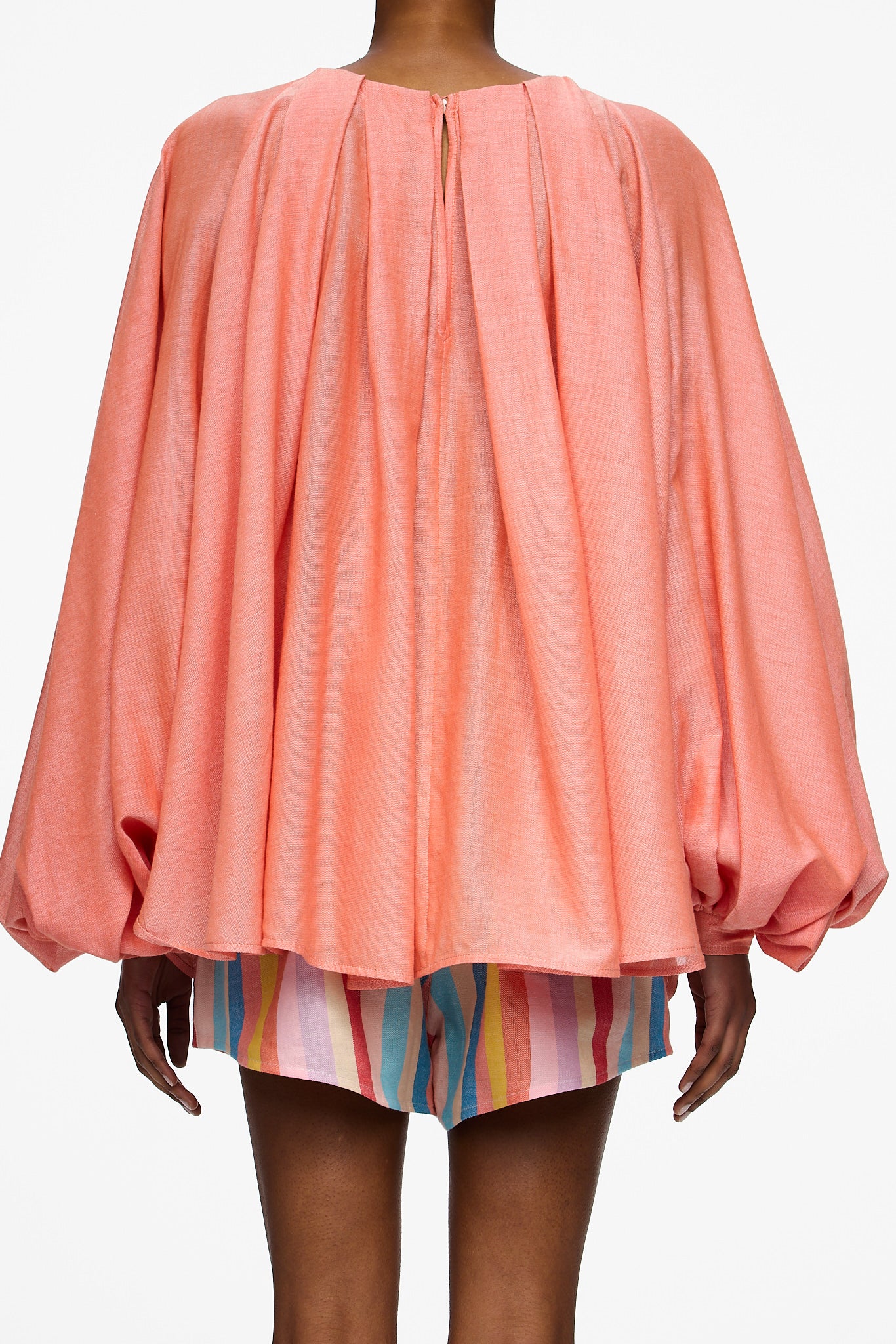 The Pleated Blouse - Burnt Orange