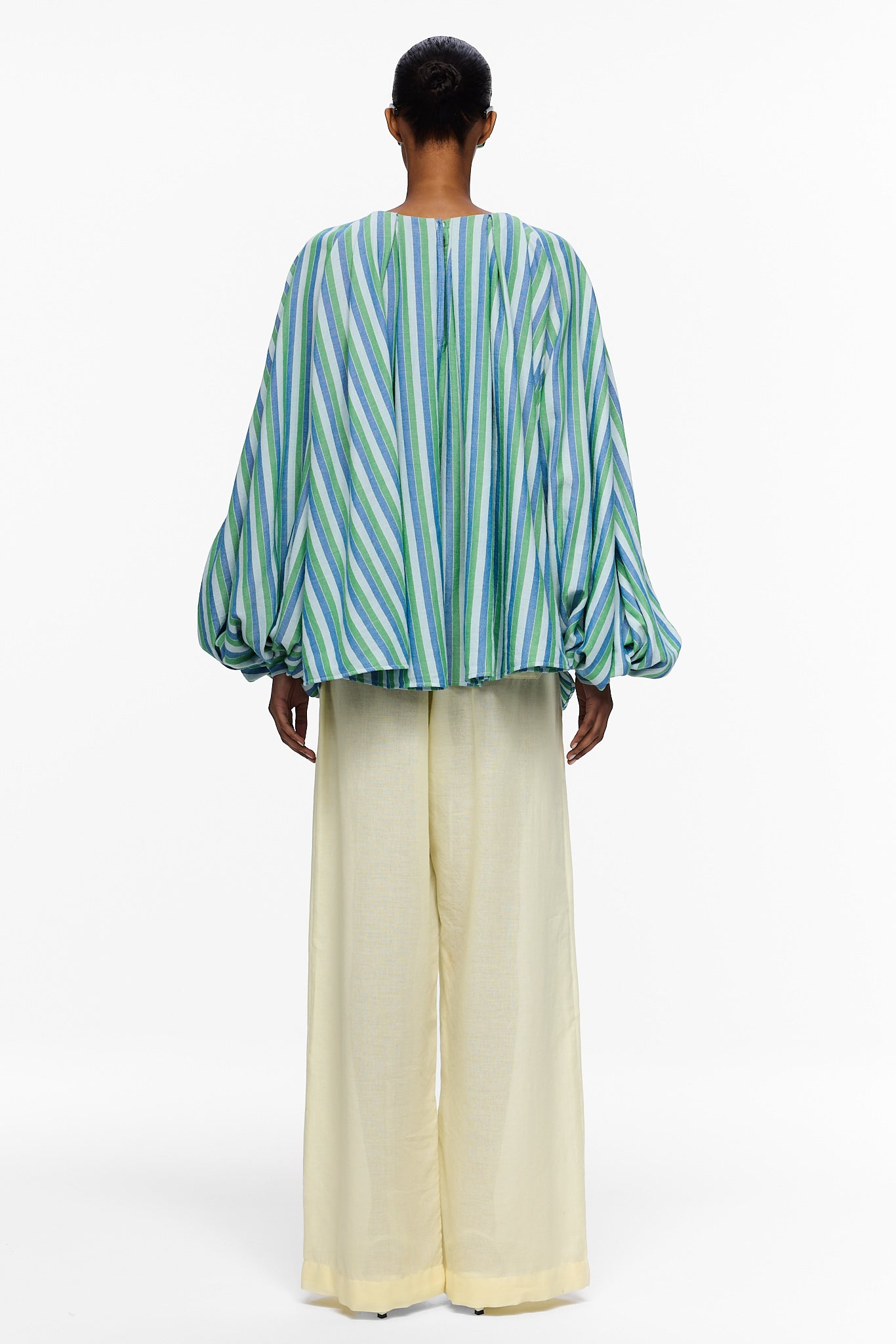 The Pleated Blouse - Stripe 67