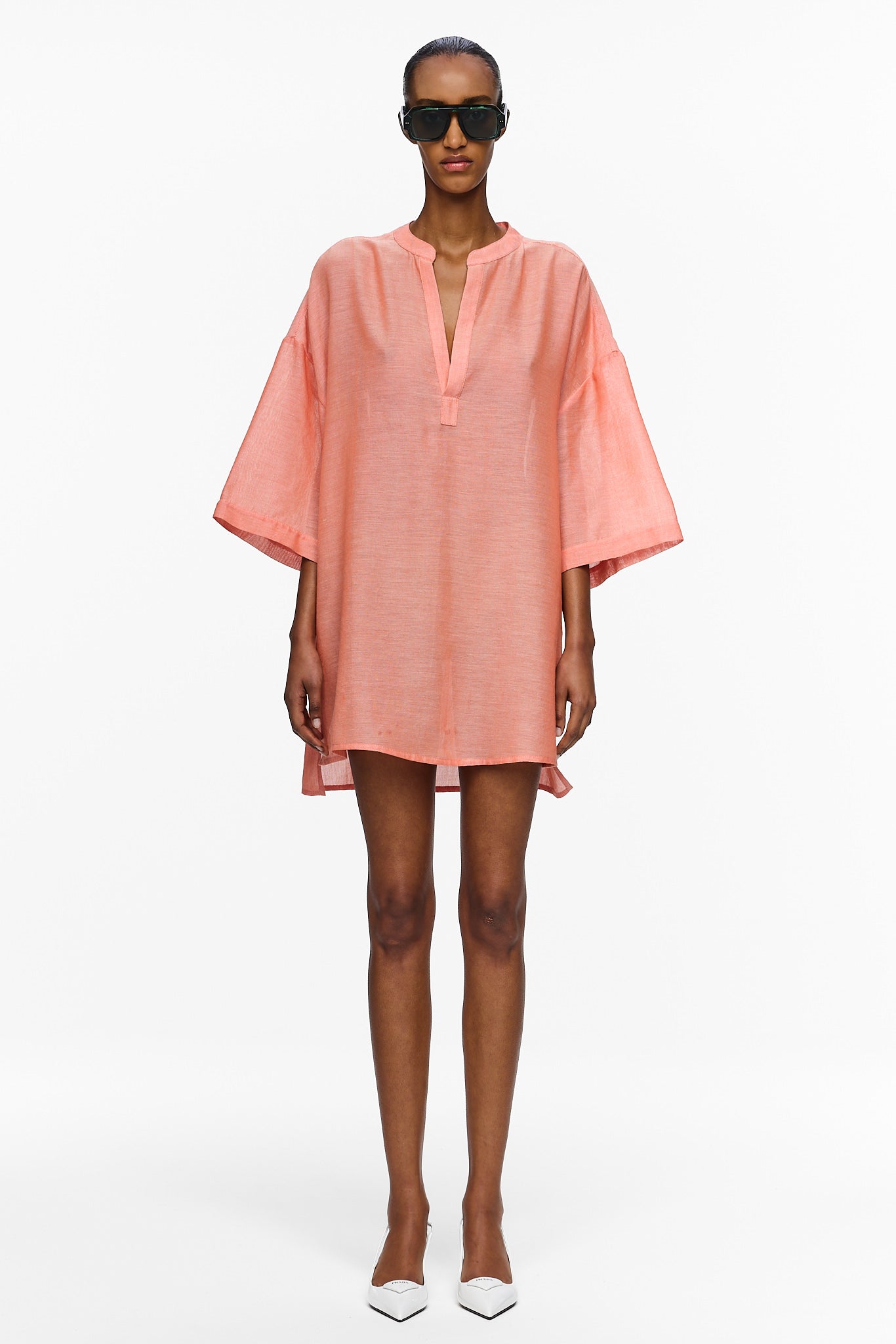 The Cropped Caftan - Burnt Orange