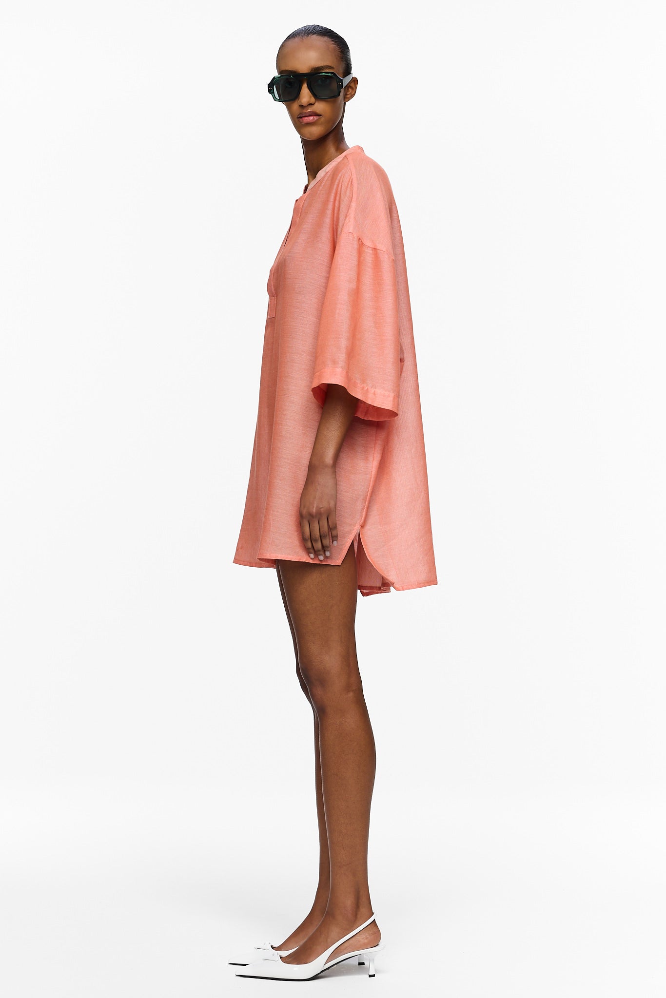 The Cropped Caftan - Burnt Orange