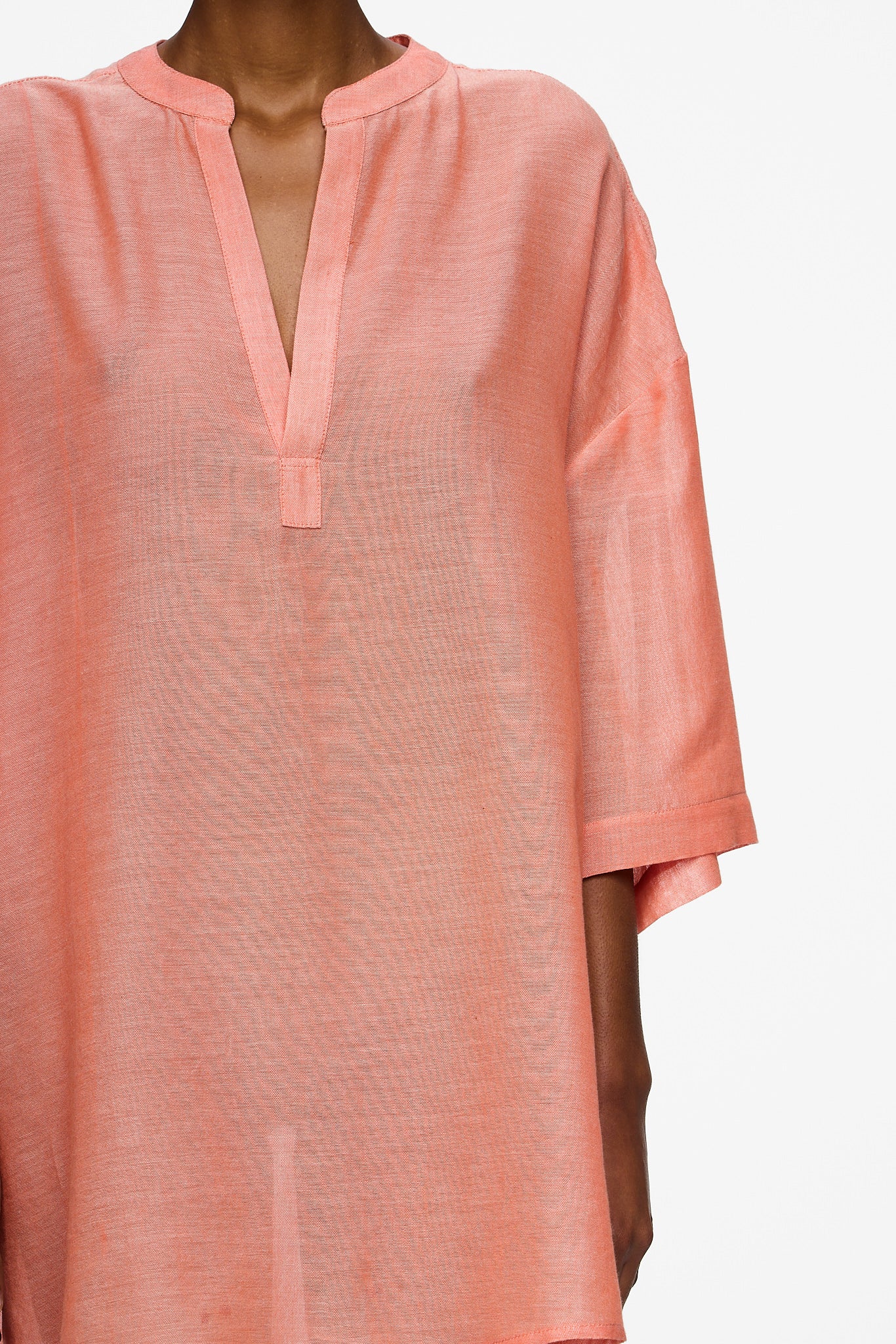 The Cropped Caftan - Burnt Orange