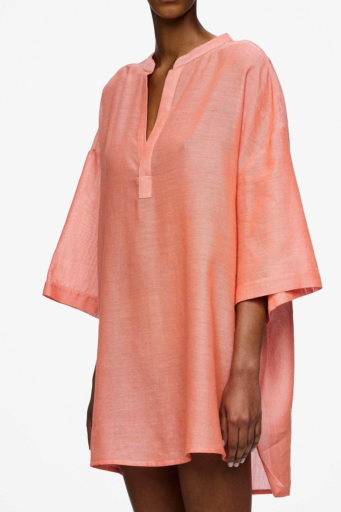 The Cropped Caftan - Burnt Orange