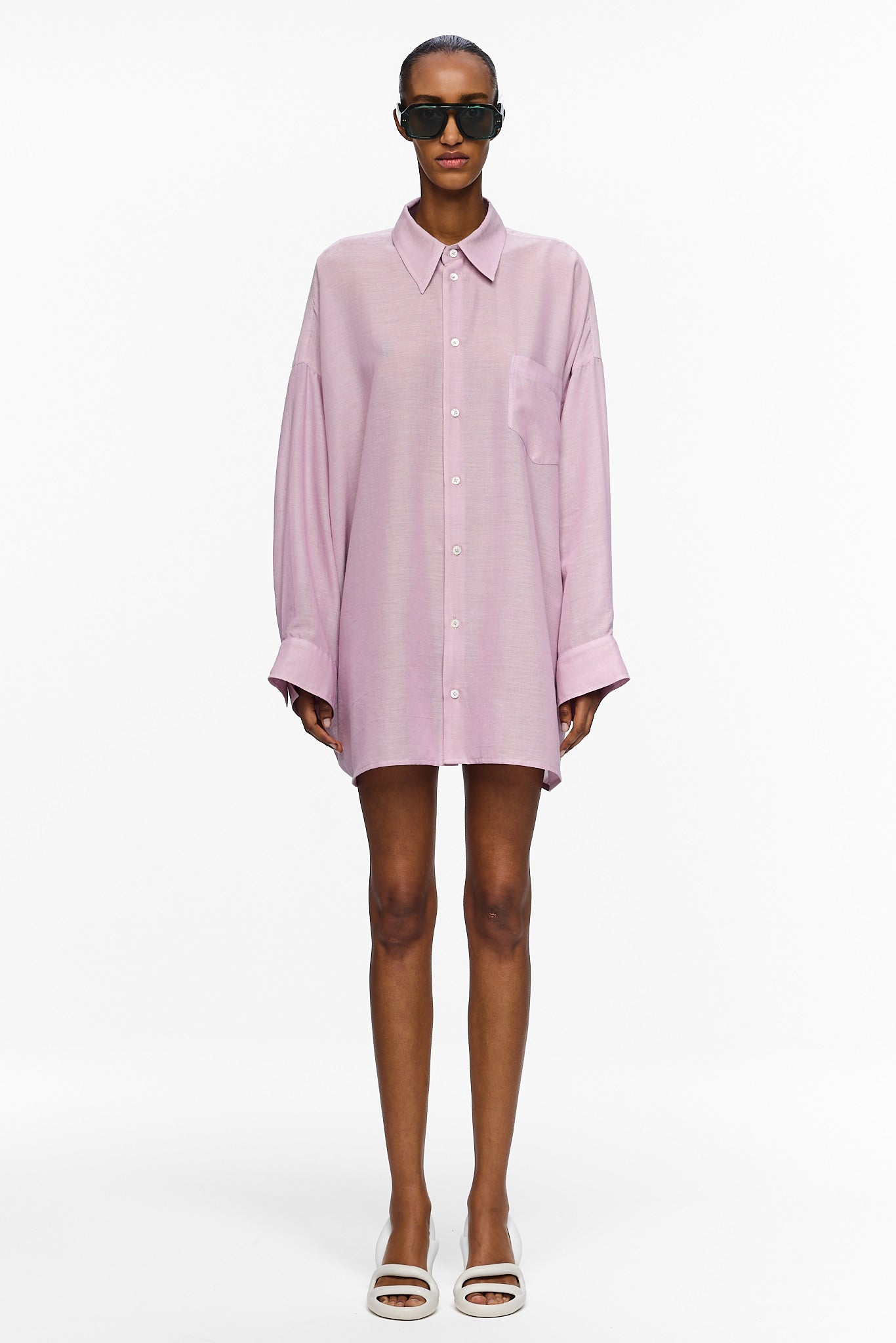 The Oversized Shirt - Lavender
