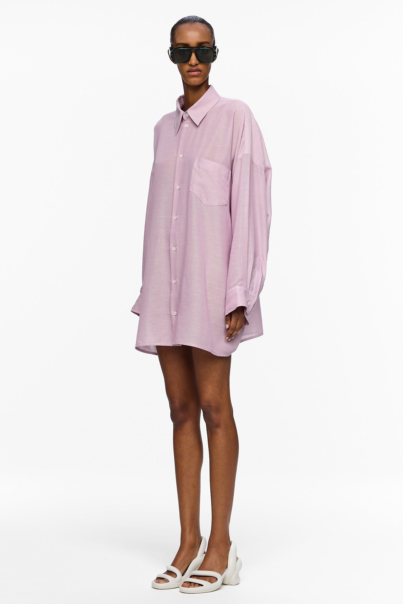 The Oversized Shirt - Lavender