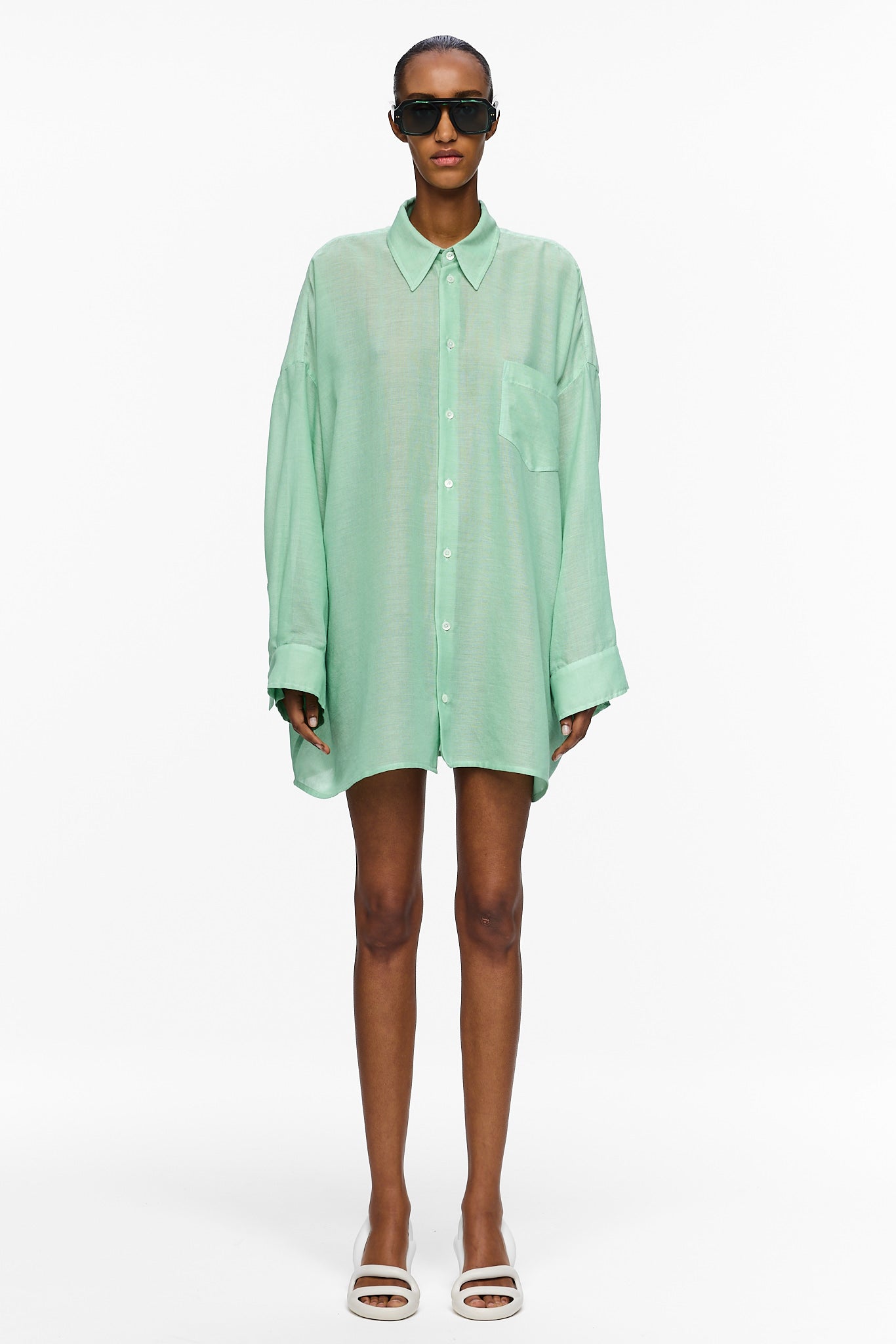 The Oversized Shirt - Mint