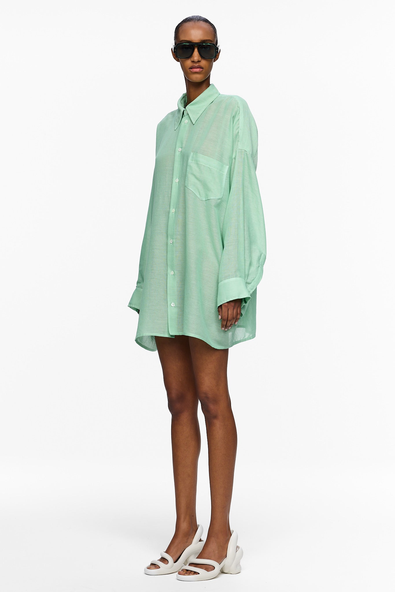 The Oversized Shirt - Mint