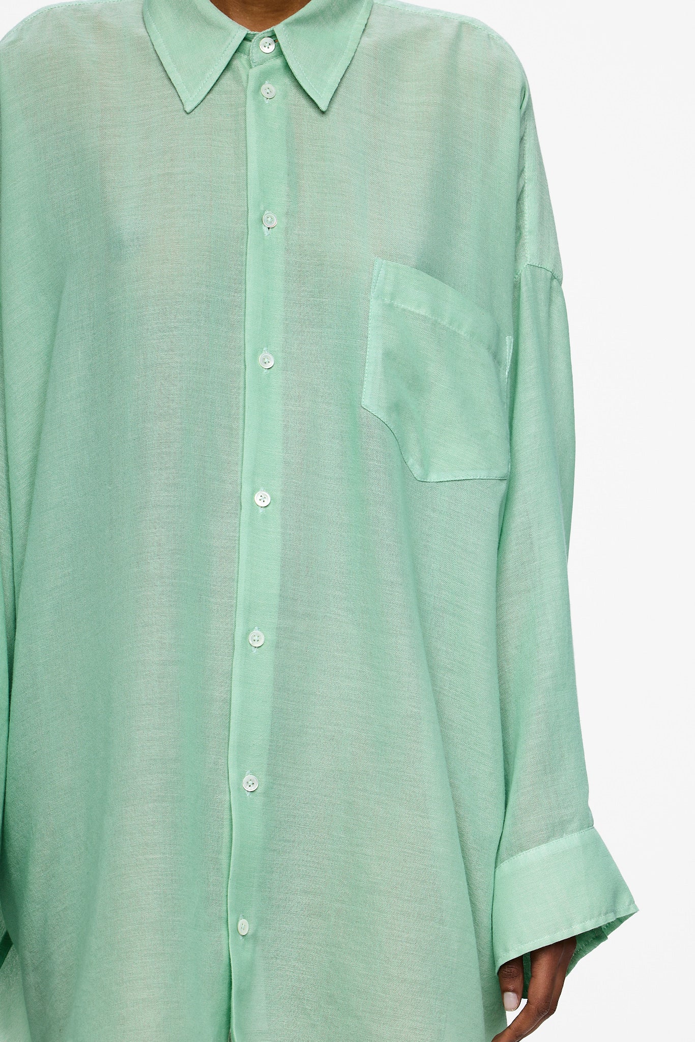 The Oversized Shirt - Mint