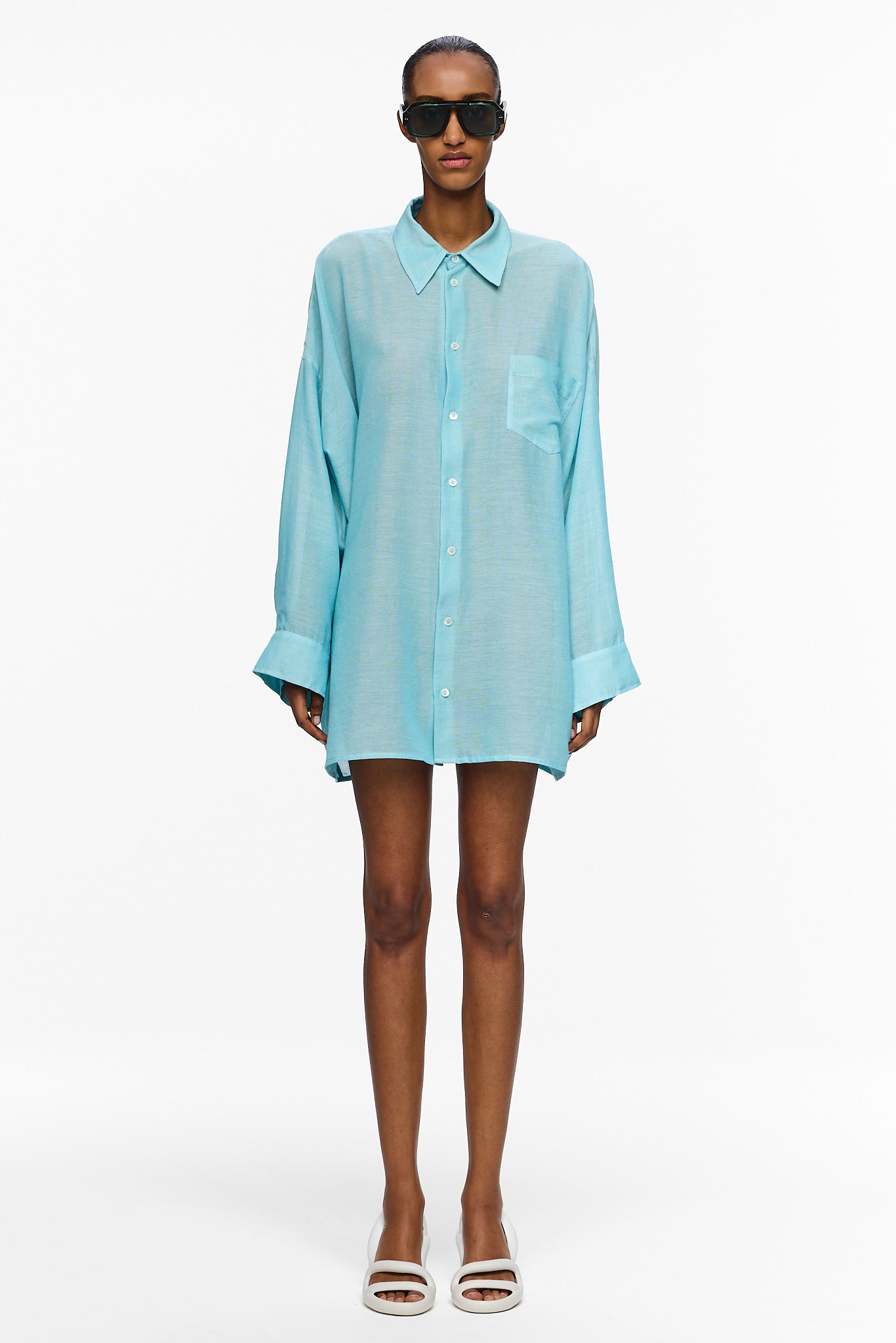 The Oversized Shirt - Blue Ciel