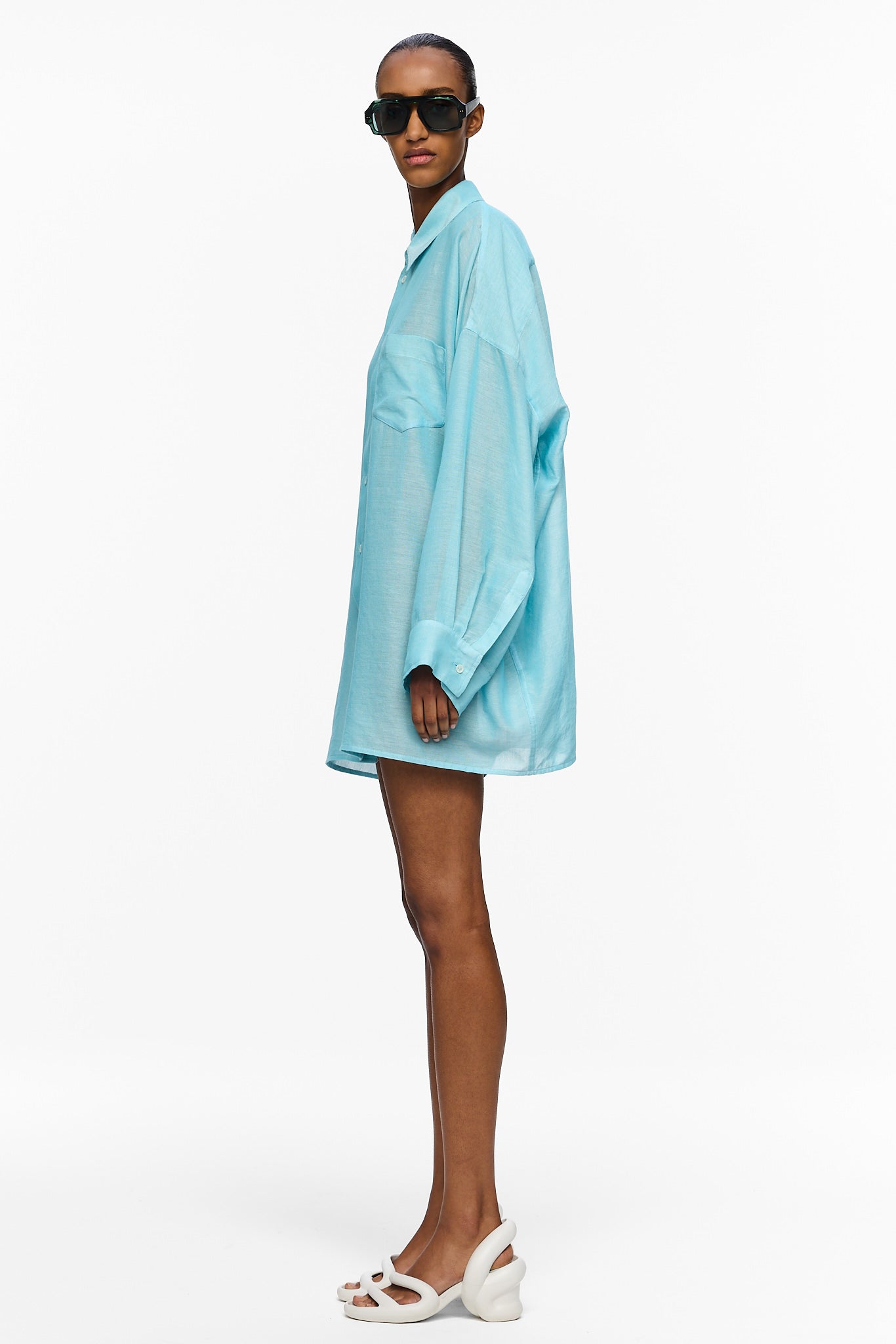 The Oversized Shirt - Blue Ciel