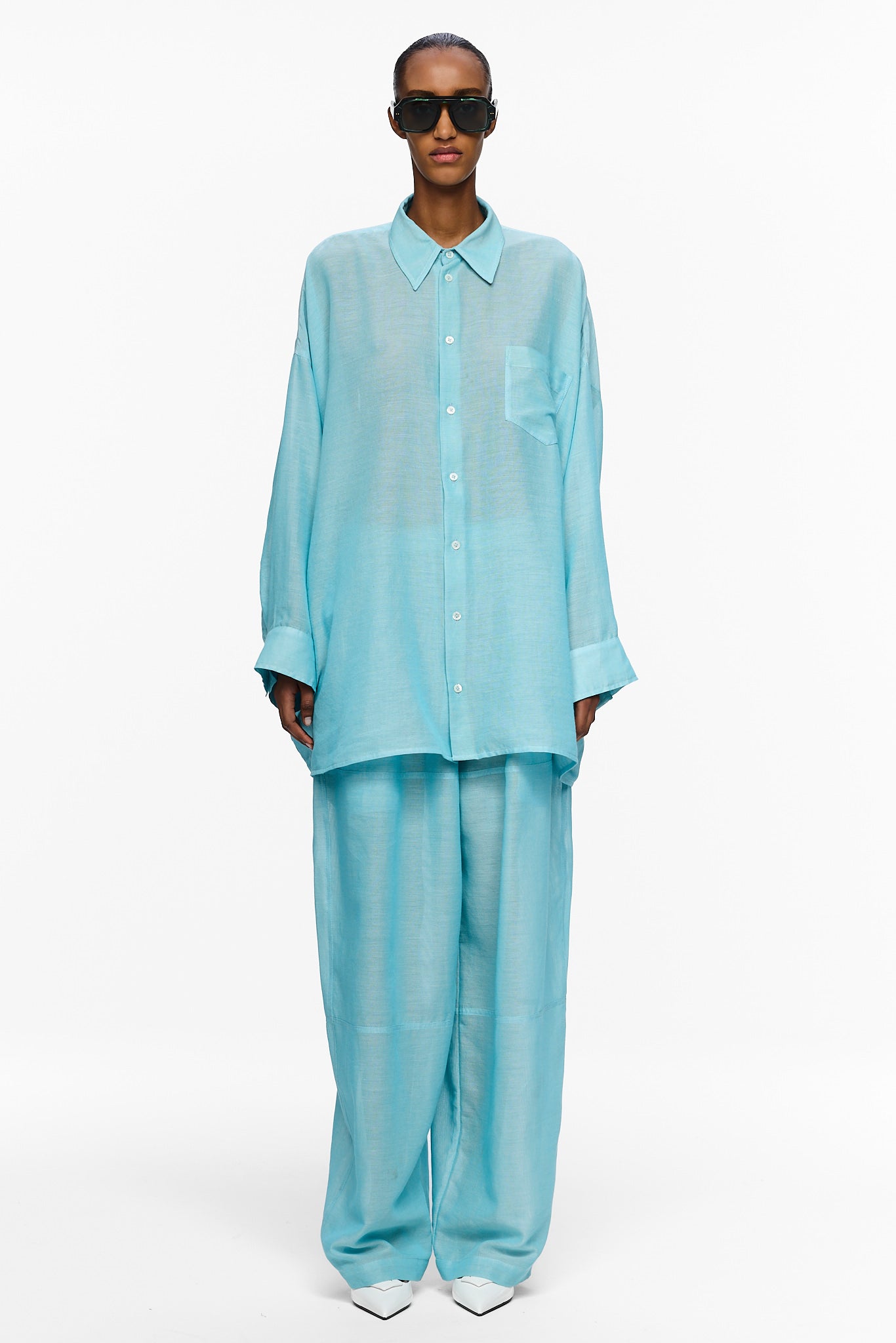 The Oversized Shirt - Blue Ciel