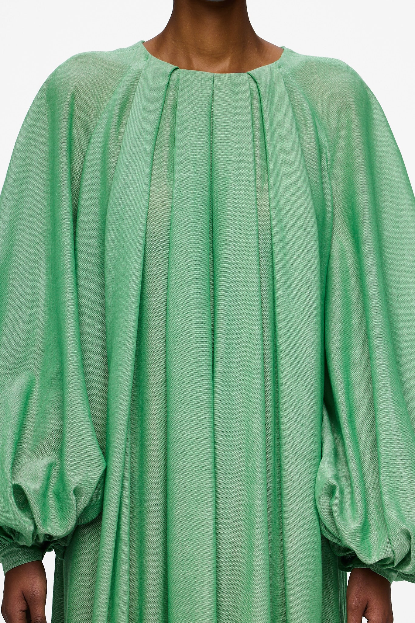 The Tiered Touareg Dress - Kelly Green