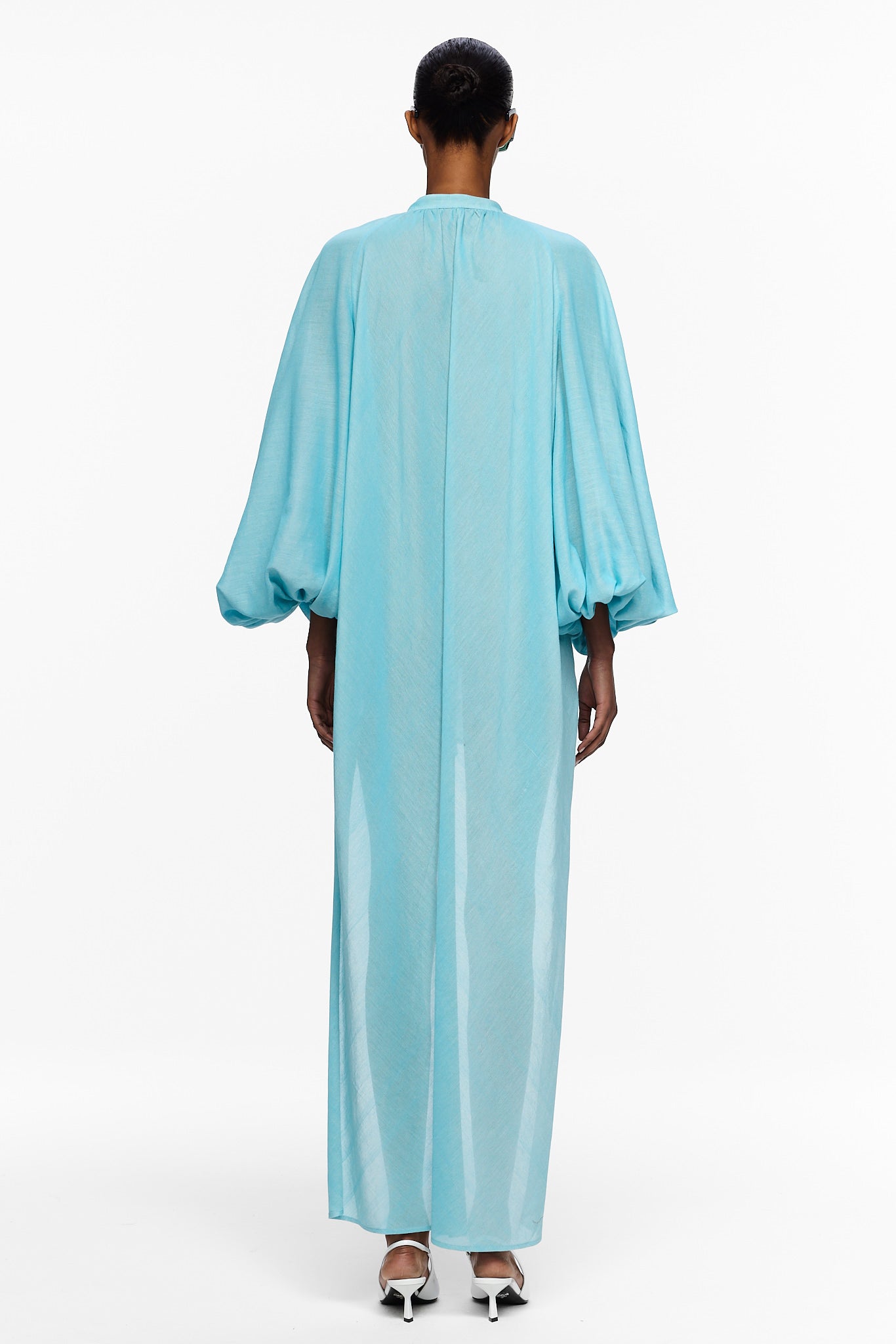 The High-Low Touareg Dress - Blue Ciel