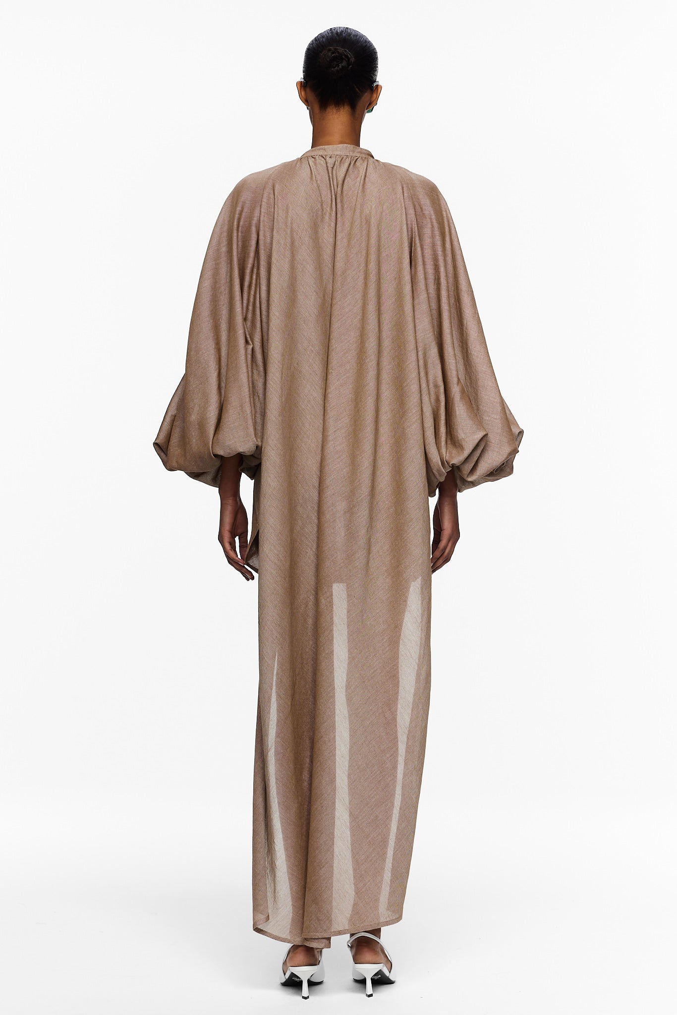 The High-Low Touareg Dress - Chocolate Brown