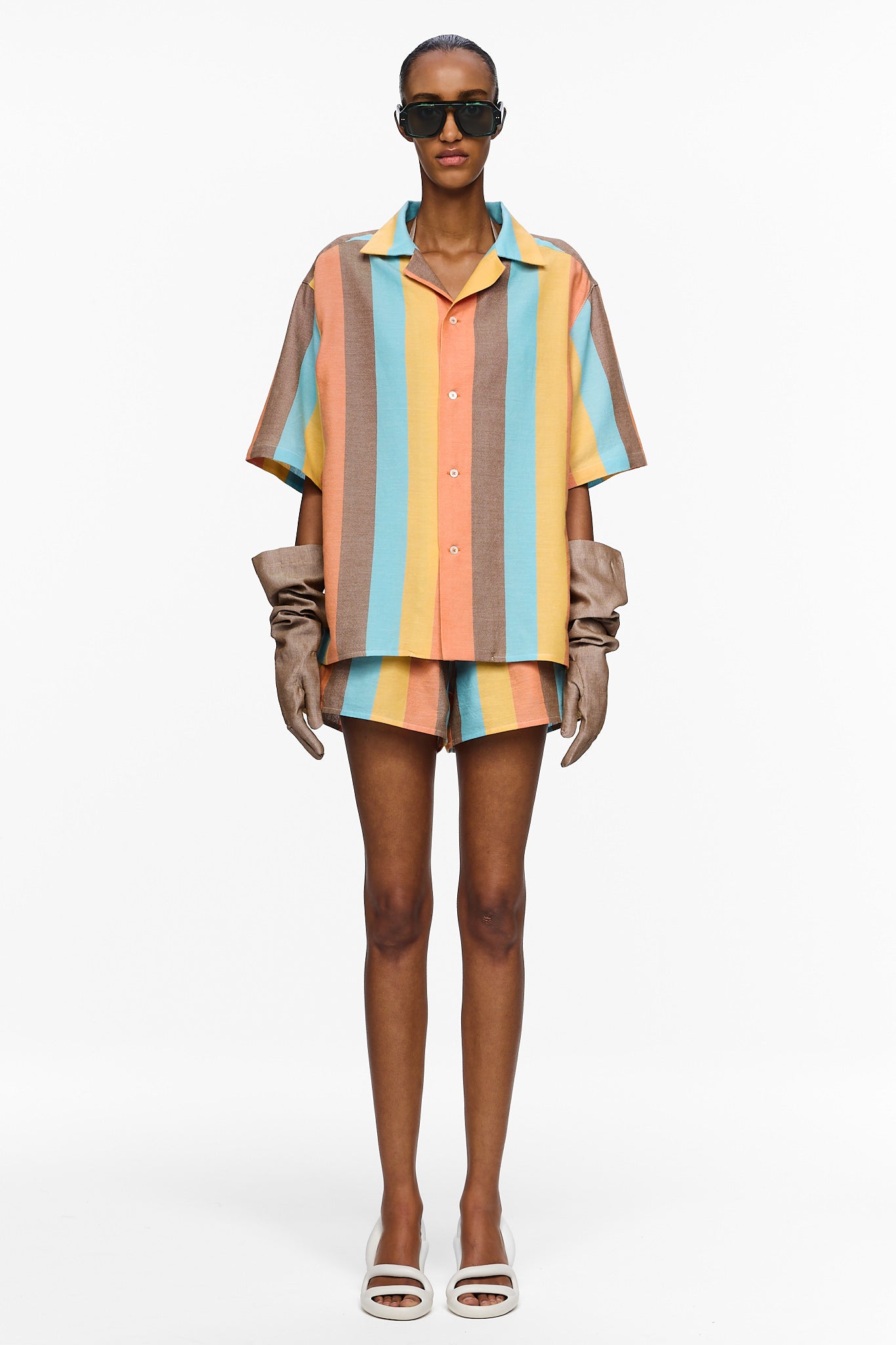 The Petite Camp Shirt : Stripe 1