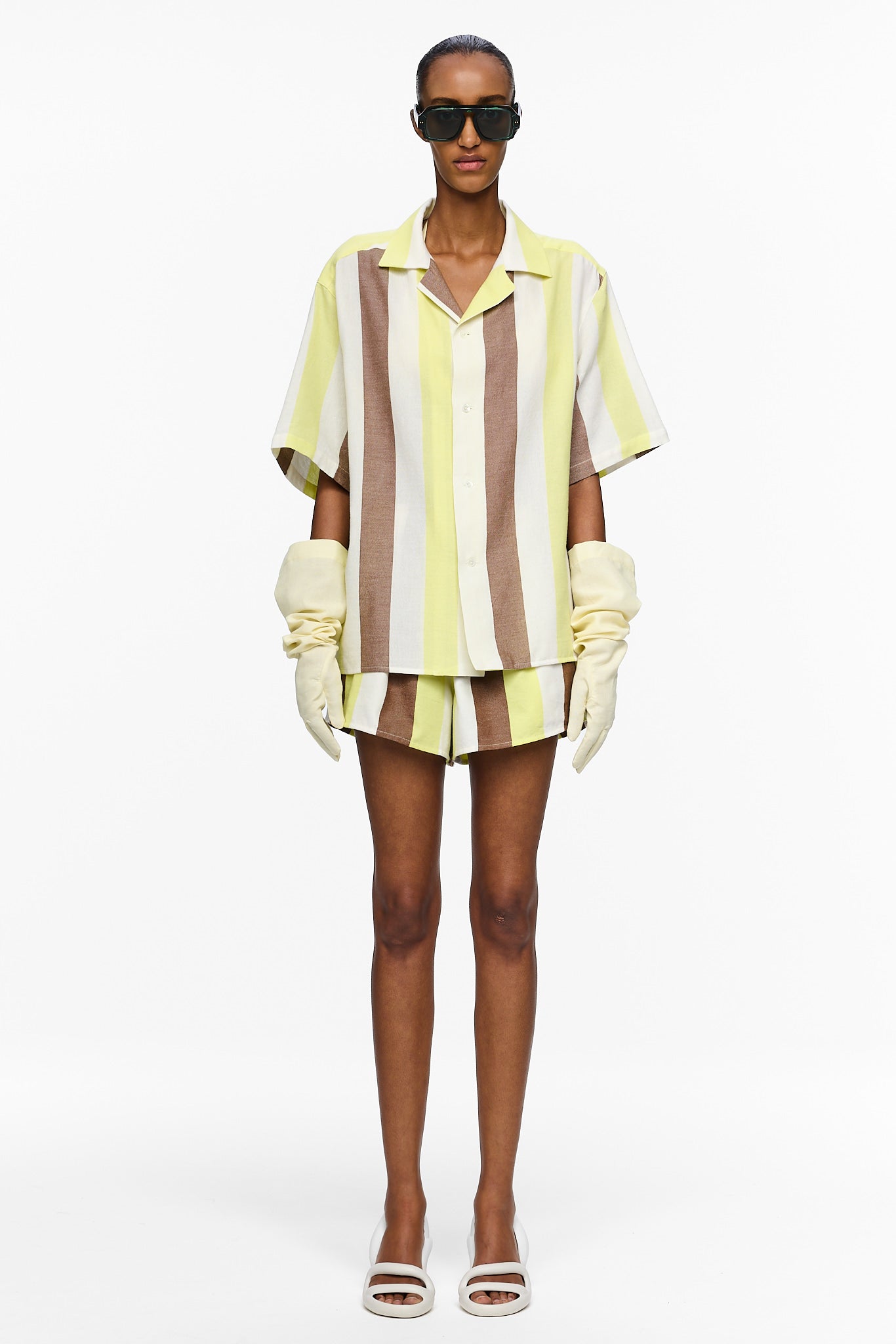 The Petite Camp Shirt : Stripe 19