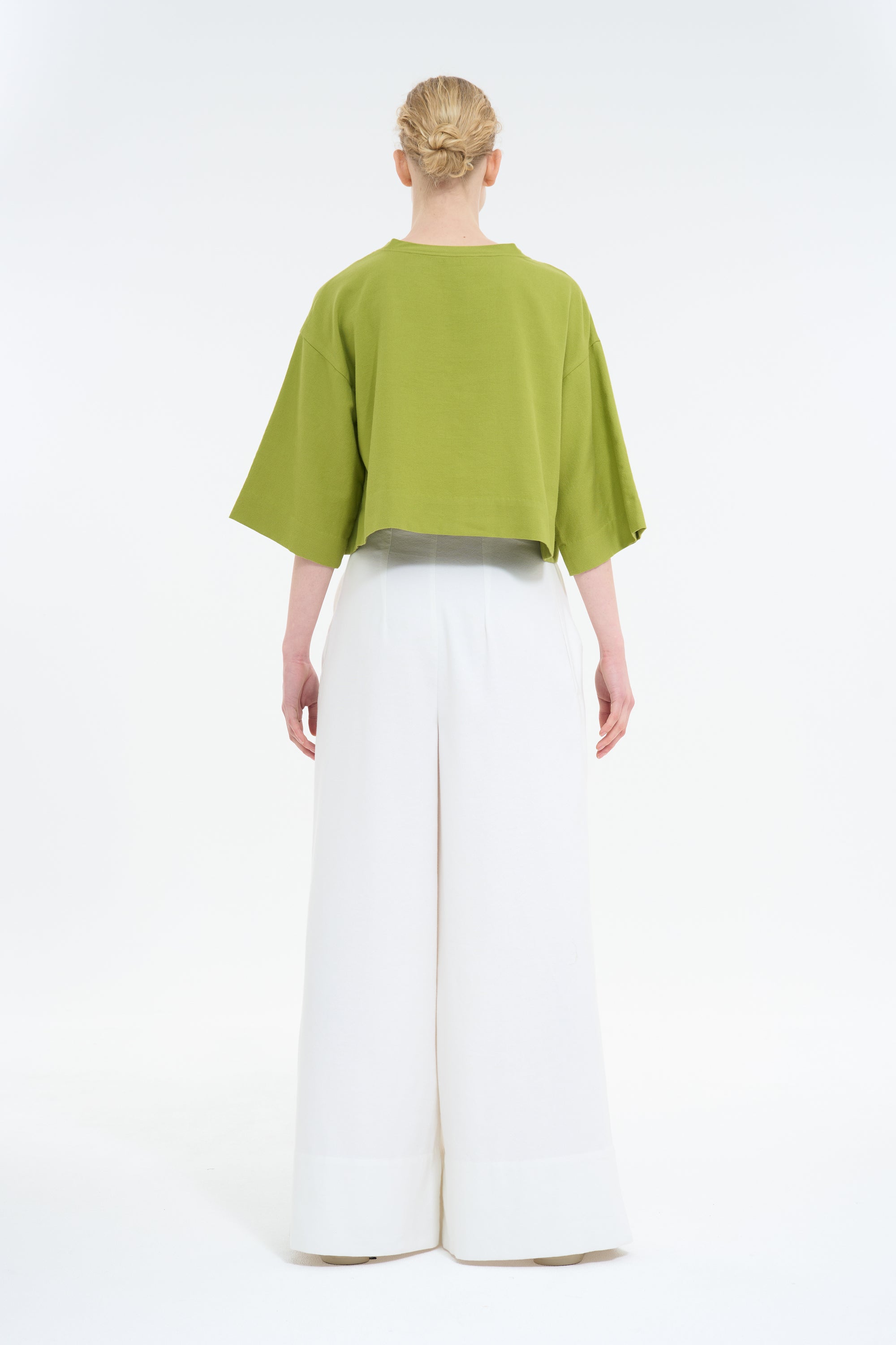 CROPPED T-SHIRT : LIME