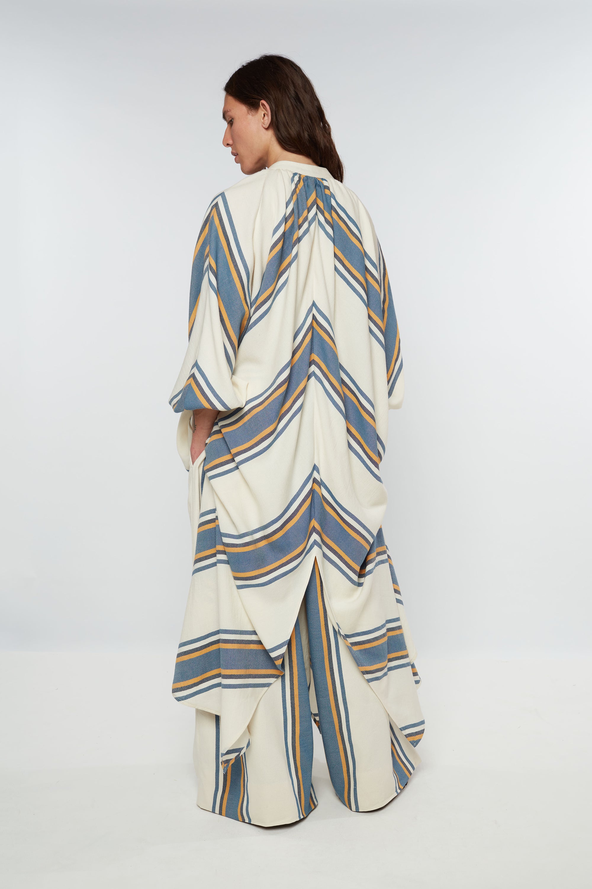 Touareg Dress with V-Neck : Marrakech Stripe