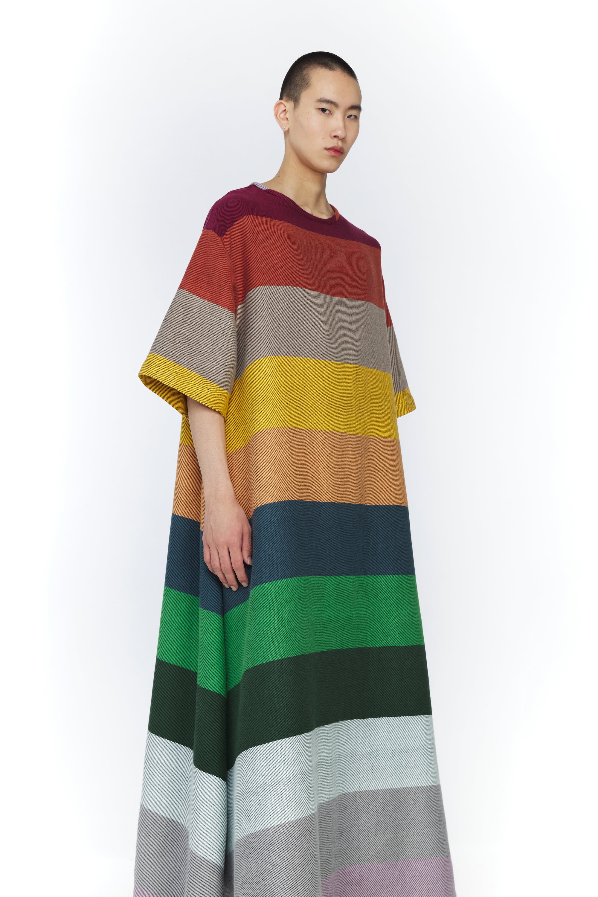 T-SHIRT DRESS : RAINBOW TWILL