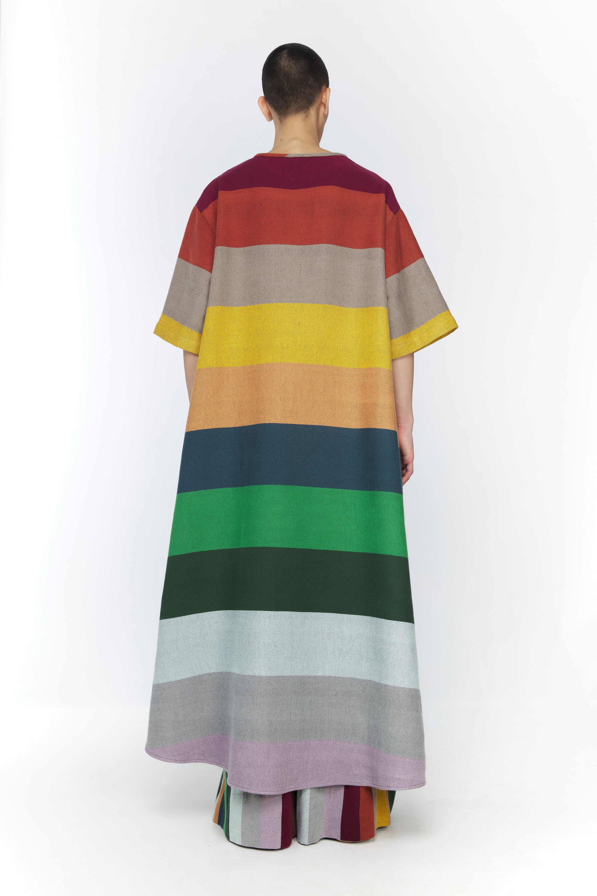 T-SHIRT DRESS : RAINBOW TWILL