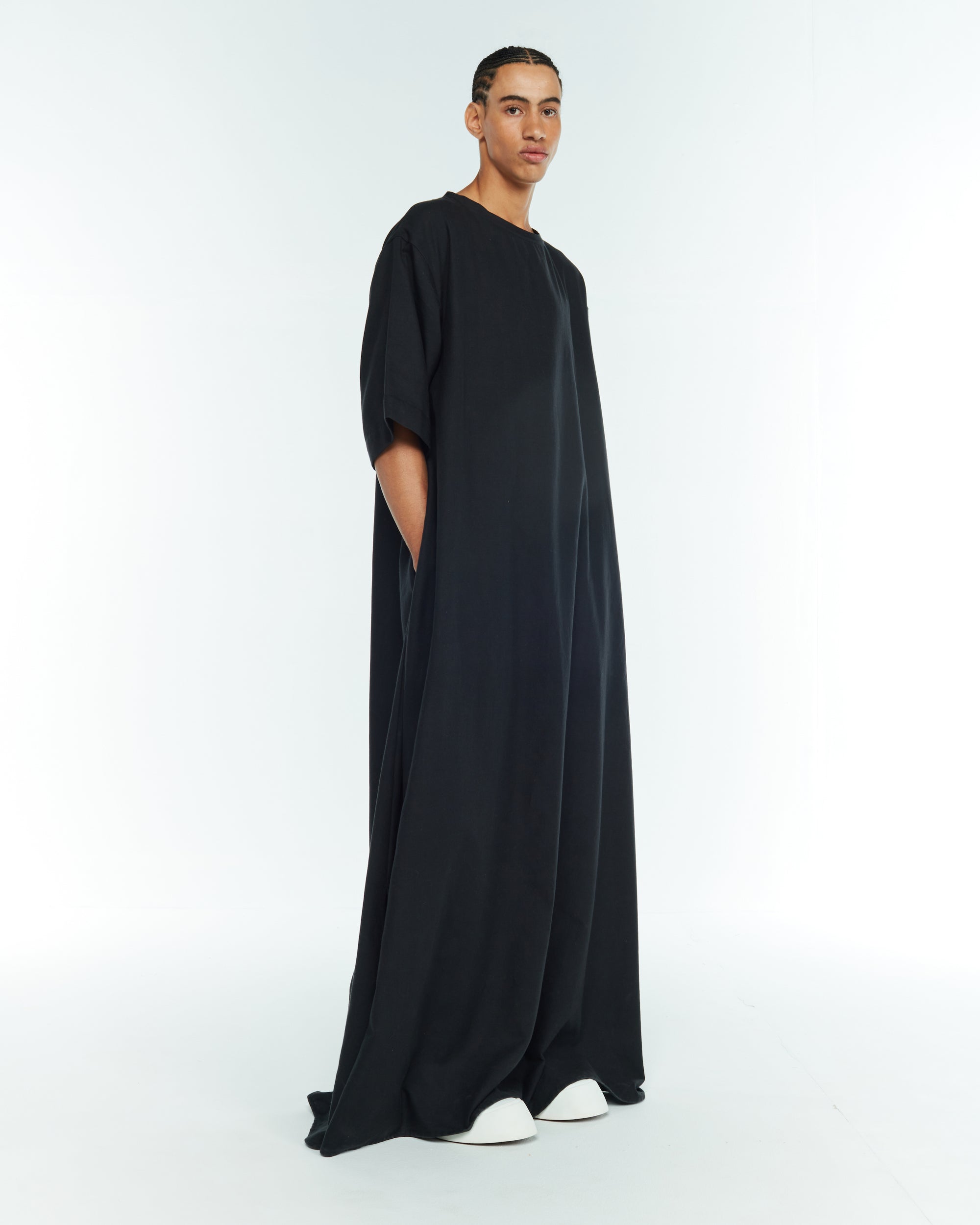 T-SHIRT DRESS : BLACK