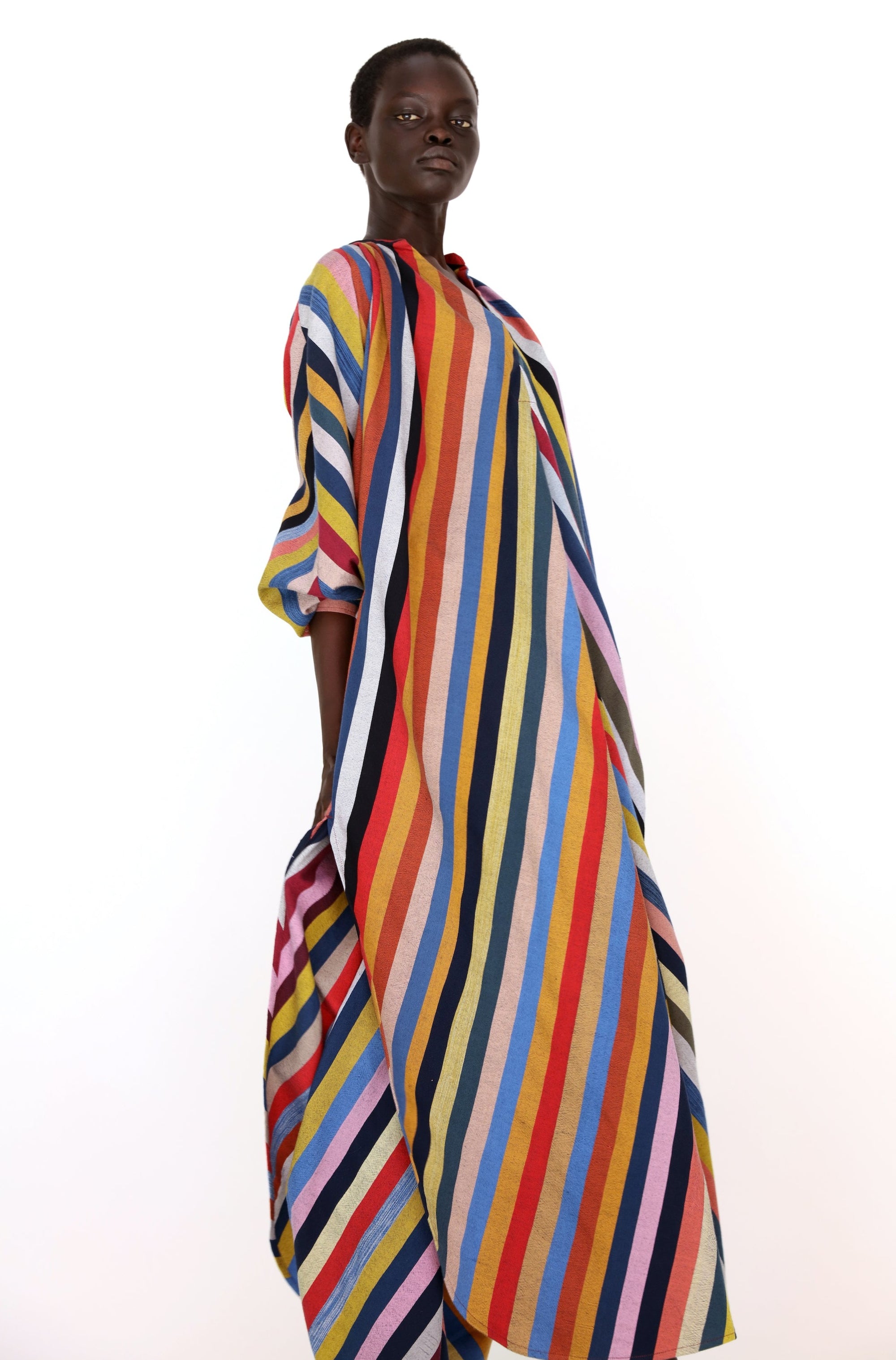 Touareg Dress : 2.5 Rainbow Multicolor Stripe